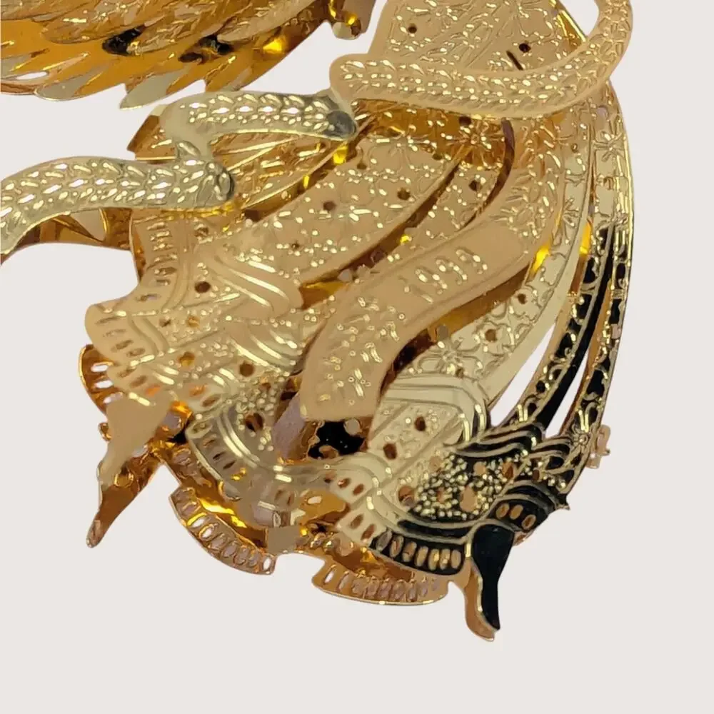 1999 Danbury Mint Gold Millennium Angel Ornament